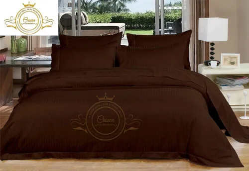 Miniatura 16 de Corona Collection Hotel beddings 600-thread-count Juego de sábana 100% algodón egipcio, 4 pieza Fit hasta 12" Deep Pocket todo Damask rayas elástica