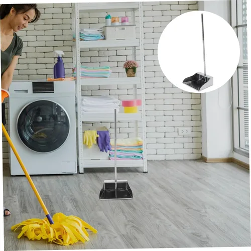 Miniatura 7 de DOITOOL Sartenes con mango largo, recogedor vertical de acero inoxidable resistente para vestíbulo, garaje, hogar y, 30.34 pulgadas de longitud
