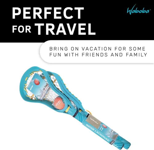 Miniatura 4 de Waboba Mini juego de lacrosse de agua divertido para juegos de playa y juegos de piscina, viene con una pelota de rebote de agua original