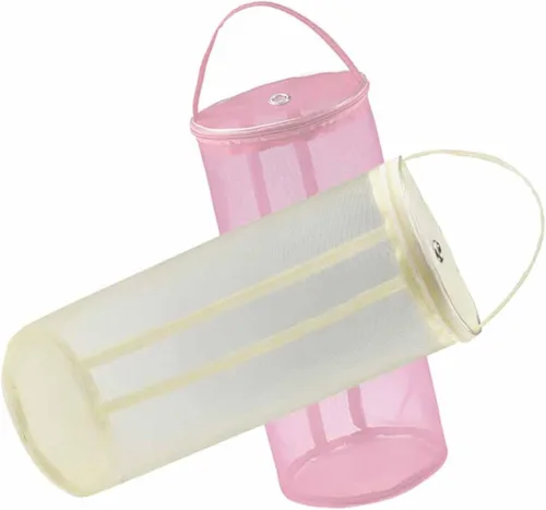 Housoutil Bolsa de almacenamiento de hilo de punto Bolsa de almacenamiento de lana de malla Accesorios de ganchillo Organizador de asas