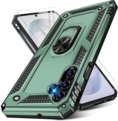Miniatura 39 de Vaki Funda para Samsung Galaxy S22 5G con protector de pantalla integrado de grado militar, cubierta dura y resistente, funda resistente para Galaxy