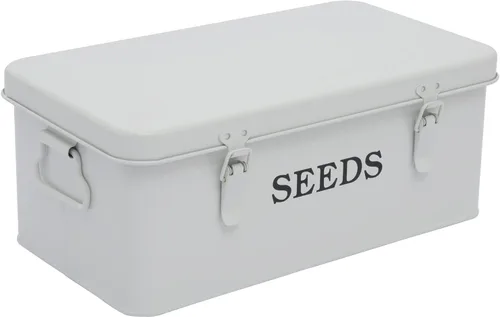 Miniatura 13 de Caja de ahorro de semillas, contenedor de semillas de metal, caja organizadora de almacenamiento de semillas, contenedor de paquetes de semillas