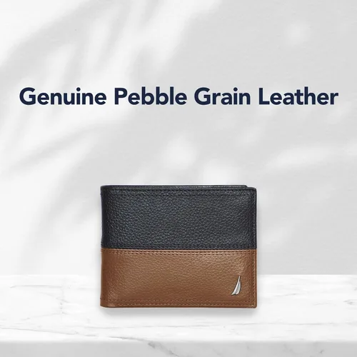 Miniatura 2 de Nautica Pebble Two-Tone Leather Wallet