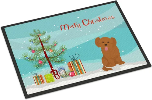 Miniatura 263 de Caroline's Treasures CK3799MAT Akita Shepherd - Tapete de árbol de Navidad de 18 x 27 pulgadas, tapete para puerta delantera, interior y exterior