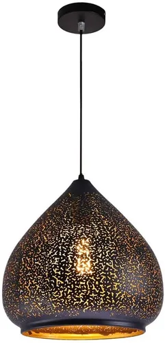 Lámpara colgante vintage marroquí retro industrial loft colgante de techo E27 hierro tallado pantalla mosaico decoración lámpara para restaurante,