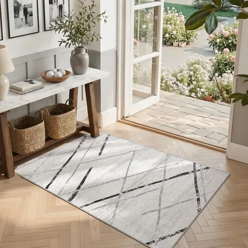 Miniatura 124 de jinchan Alfombra marroquí de pasillo 2x10 para pasillo - Alfombra de pasillo para cocina bohemia lavable a máquina, alfombra moderna suave, Boho