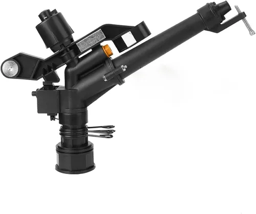 OUKENS Aspersor de tractor, rociador de impacto ajustable giratorio de 360 grados con juego de boquillas, rociadores de brazo oscilante de 1.5