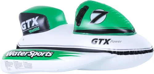 SWIMLINE Flotador inflable de piscina - Divertida balsa para piscinas, playas y fiestas de verano, 52 pulgadas, esquí húmedo GTX, blanco/verde