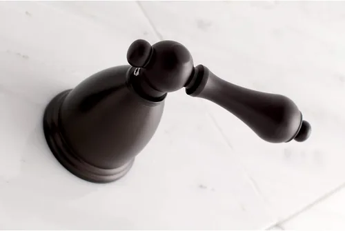Miniatura 4 de Kingston Brass KS3125AL - Grifo de baño vintage con 2 manijas para montaje en pared, bronce aceitado Oil Rubbed Bronze