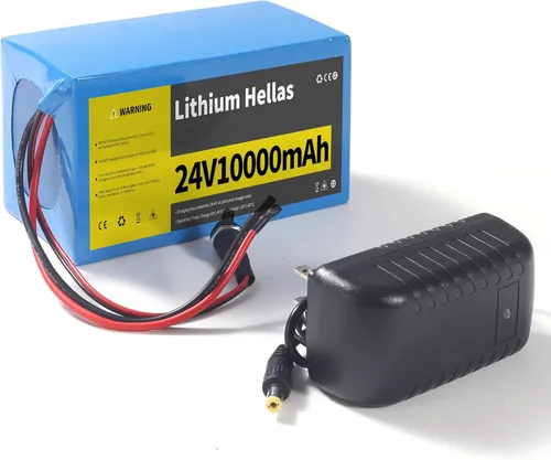 Miniatura 8 de Batería de litio de 24V 5Ah con cargador de 29.4V 1A, batería recargable de 24 voltios para proyectos de bricolaje