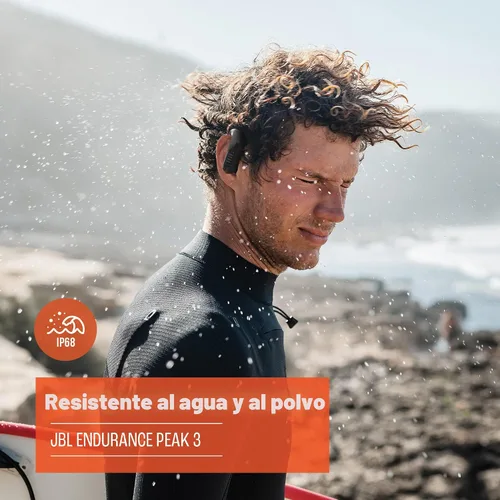 Miniatura 3 de JBL Endurance Peak 3 - Audífonos verdaderos inalámbricos resistentes al polvo y al agua (IP68), sonido JBL Pure Bass, hasta 50 horas totales