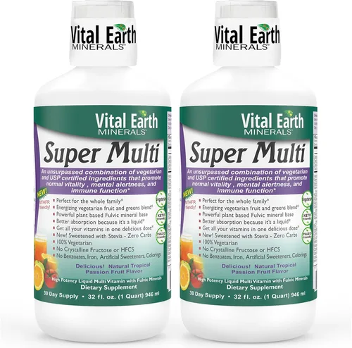 Miniatura 10 de Vital Earth Minerals Super Multi - Multivitaminas líquidas para mujeres, hombres y niños, vitaminas líquidas con ácido fúlvico para una mejor