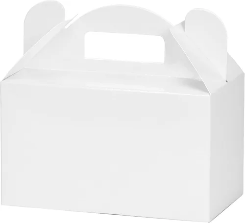 Miniatura 16 de MOORAY Paquete de 30 cajas de dulces con asas, cajas de regalo para fiestas de cumpleaños infantiles, baby shower, boda, Halloween y Navidad (dorado)