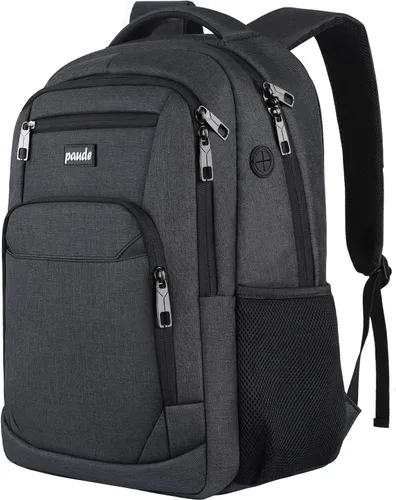 Miniatura 7 de Paude Mochila escolar, mochila de viaje para laptop de 17.3 pulgadas, mochila para adolescentes y niños, mochila universitaria con puerto de carga