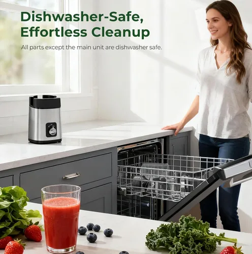 Miniatura 6 de Máquina exprimidora lenta de prensa en frío, exprimidor compacto de masticación lenta para verduras y frutas, canal de alimentación de 4.4 pulgadas