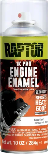 Miniatura 7 de RAPTOR Esmalte para Motor, Pintura en Aerosol Automotriz, Resistente al Calor, Grado Profesional, Fácil de Usar, Negro Graso, 10 oz negro (Fat Black)