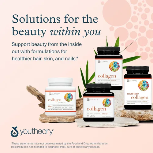 Miniatura 7 de Youtheory Colágeno en polvo – Péptidos de colágeno hidrolizados con vitamina C – Apoya huesos saludables, articulaciones y sistema inmunológico*