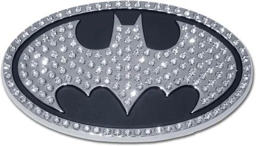 Miniatura 10 de Elektroplate Emblema de superhéroe ovalado de Batman de DC Comics con licencia oficial para automóviles, camiones y todos los automóviles, ajuste