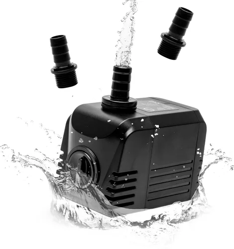 UNS Sigma Bomba de agua – 1/10 HP 20 W 79 GPH 300L/HR IPX8 cabezal compacto – Bomba de agua sumergible ajustable para acuario de agua dulce y