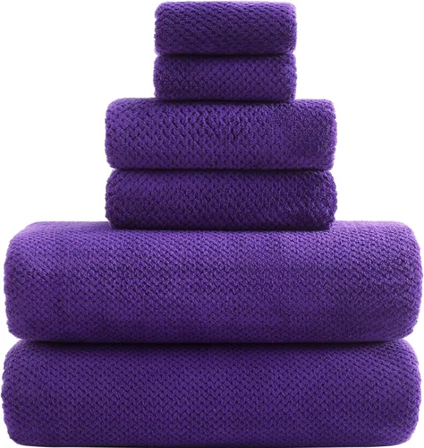 Miniatura 11 de YTYC Toallas, toallas de baño extra grandes de 29 x 59 pulgadas para baño, toallas de ducha súper suaves de secado rápido, peso ligero, microfibra