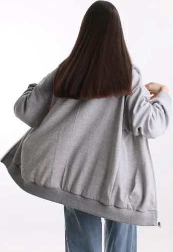 Miniatura 8 de MAJECLO - Sudadera con capucha para mujer, diseño de botón con bloque