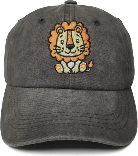 Miniatura 25 de Gorras de béisbol bordadas con animales para niño y niña