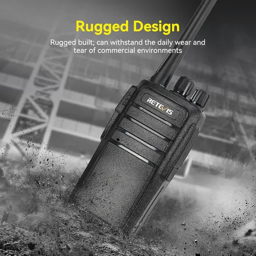 Miniatura 6 de Retevis Radio RT21 de 2 vías de largo alcance, walkie talkies para adultos, radios bidireccionales recargables de alta resistencia con cargador