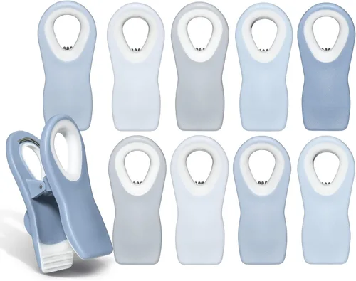 Miniatura 11 de COOK WITH COLOR Clips para bolsas de chips con imán para almacenamiento de alimentos con agarre hermético para bolsas de pan, bolsas de aperitivos