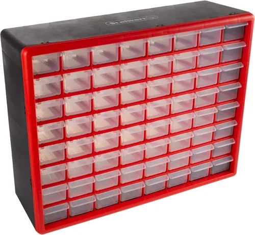 Miniatura 11 de Stalwart Organizador de Piezas Pequeñas de Plástico de 39 Cajones - Cajones de Almacenamiento de Escritorio o Pared para Organizar Ferretería