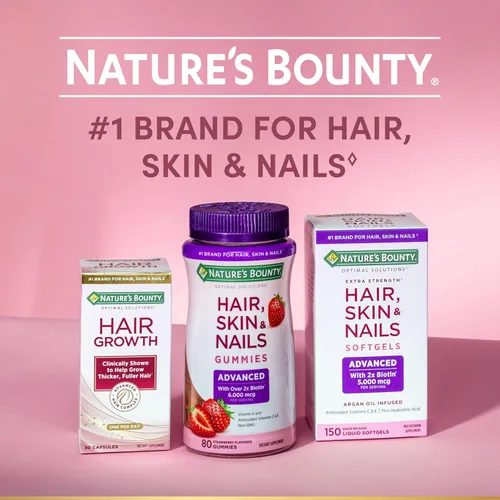 Miniatura 7 de Nature's Bounty Suplemento de vitamina C y ácido hialurónico, apoya la piel brillante, la función inmunológica y la producción de colágeno, 120