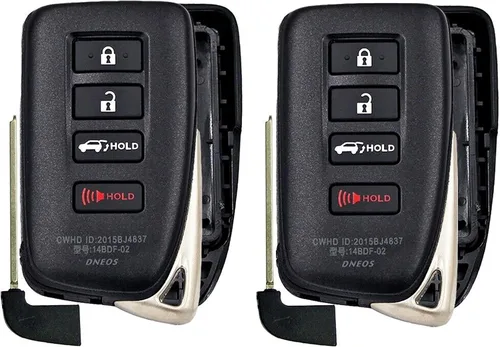 2 carcasas de repuesto para llavero Prox, compatibles con vehículos Lexus, MPN HYQ14FBA-NS-01 (sin electrónica ni chip en el interior)