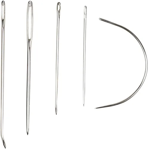 Eketirry Kit de agujas de coser a mano, agujas de mano resistentes para tapicería, alfombras, cuero, reparación de lona (5 piezas)