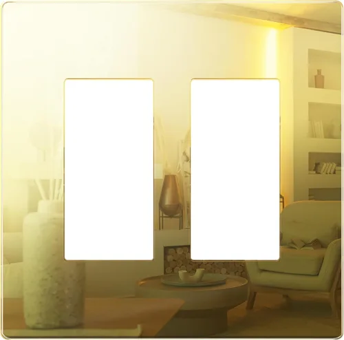 Miniatura 102 de LIDER Placa de pared decorativa sin tornillos para interruptor, resistente a los impactos, plexiglás de acrílico espejado, renovación moderna
