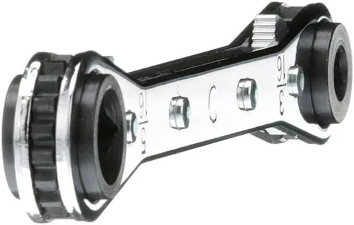 Miniatura 4 de Klein Tools 68310 Llave de refrigeración de trinquete, fabricada en Estados Unidos, llave reversible con tamaños cuadrados de 3/16 y 5/16 pulgadas