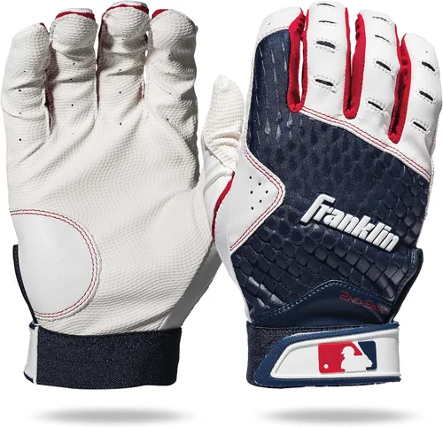 Miniatura 7 de Franklin Sports MLB 2nd Skinz Guantes de Bateo - Adultos y Jóvenes Béisbol y Sóftbol - Guantes de Béisbol, Teeball y Sóftbol para Hombres y Niños