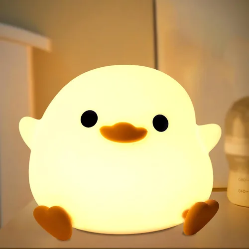 Miniatura 11 de Attivolife Capybara - Luz nocturna para niños, lámpara de noche de silicona animal recargable por USB, control táctil con regulador y temporizador