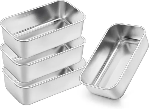 Miniatura 26 de Onader Molde para pan para hornear, sartén profunda de acero inoxidable de 9 x 5 pulgadas