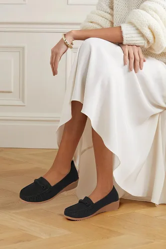 Miniatura 5 de TOMOFON - Mocasines para mujer, zapatos planos de piel, cómodos, cómodos, con arco y soporte ancho