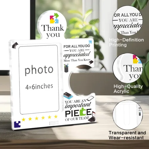 Miniatura 3 de Regalos de agradecimiento para empleados, marco de fotos de equipo de 4 x 6 pulgadas, regalos de agradecimiento para compañeros de trabajo, regalo