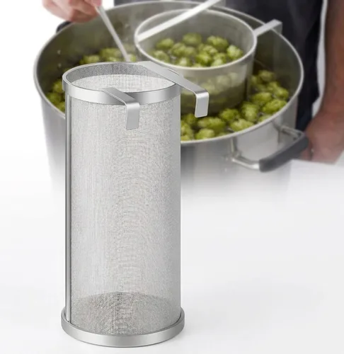 Hop Spider - Filtro de acero inoxidable de malla de 300 micrones para hervidor de cerveza casero