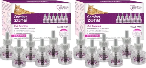 Miniatura 9 de Comfort Zone Recambio de difusor calmante para gatos, 1 paquete – Los recambios de feromonas calmantes para gatos ayudan a reducir la ansiedad