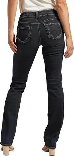 Miniatura 3 de Silver Jeans Co. Jeans ajustados de tiro medio Suki para mujer, Ind