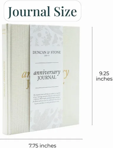 Miniatura 2 de DUNCAN & STONE PAPER CO. Diario de aniversario de boda, diario de aniversario para pareja, cuaderno de boda y más, libro de recuerdos de boda