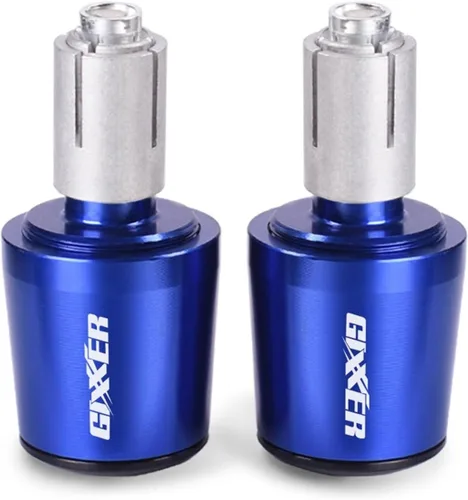 Miniatura 8 de Manillar de motocicleta para manubrio de peso final Puños tapa anti vibración Silder Plug para Suzuki Gixxer 150sf 250sf 155 accesorios (color negro)