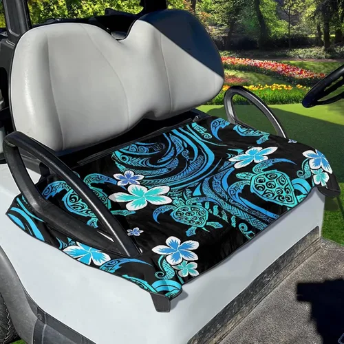 Miniatura 3 de Galaxy Sea Turtle - 2 piezas de manta de asiento de carrito de golf, cubierta trasera de asiento de cielo estrellado, tortuga, fundas de asiento