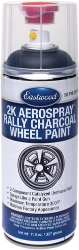 Eastwood 2K Catalyzed Aerospray Long Lasting Charcoal Gray Rally Wheel Urethane Paint 11.9 oz
