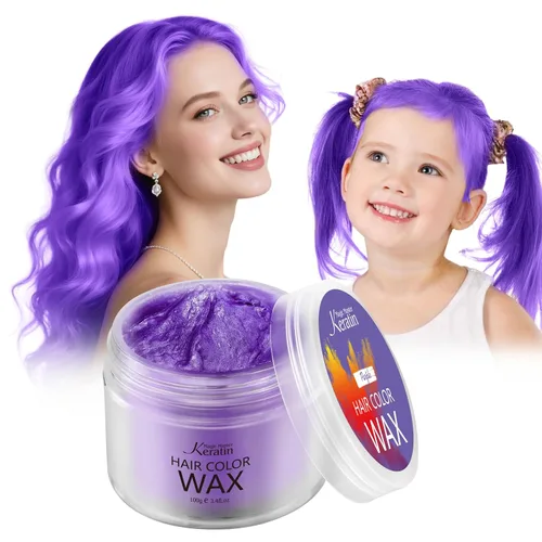 Miniatura 15 de Cera temporal para el cabello, color rubio dorado, cera de pintura de tinte para el cabello de Magic Master Keratin natural, lavable y temporal