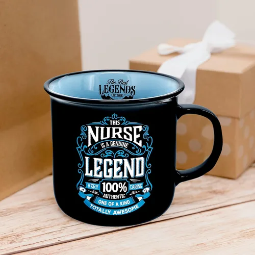 Miniatura 5 de Pavilion Gift Company - Nurse Genuine Legend - Taza de cerámica para fogata de 13 onzas, taza de café de doble cara, 1 unidad, paquete de 1, 3.75 x