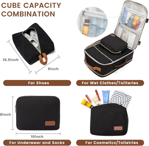 Miniatura 5 de LOVEVOOK Mochila de viaje para llevar a bordo, Mochilas de viaje