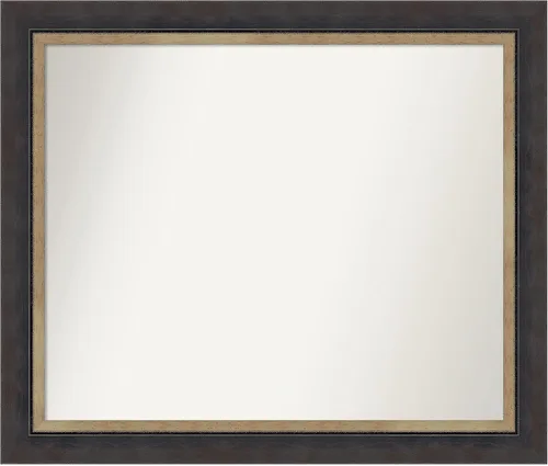 Miniatura 30 de Amanti Art Espejo personalizado, espejo de baño negro Astor, espejo de pared o espejo de tocador de baño sobre el fregadero (25 x 25 pulgadas)